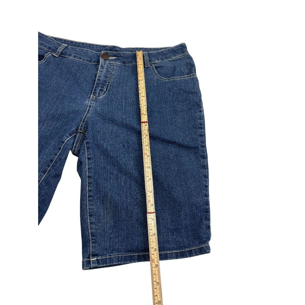 Womens Faded Glory Denim Bermuda Shorts Size 14 - Picture 3 of 10